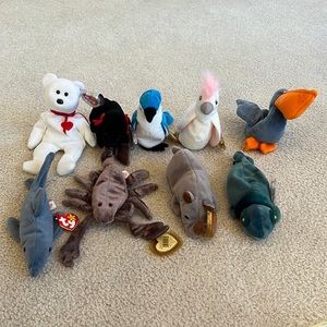 Ty Beanie Baby Lot of 9!